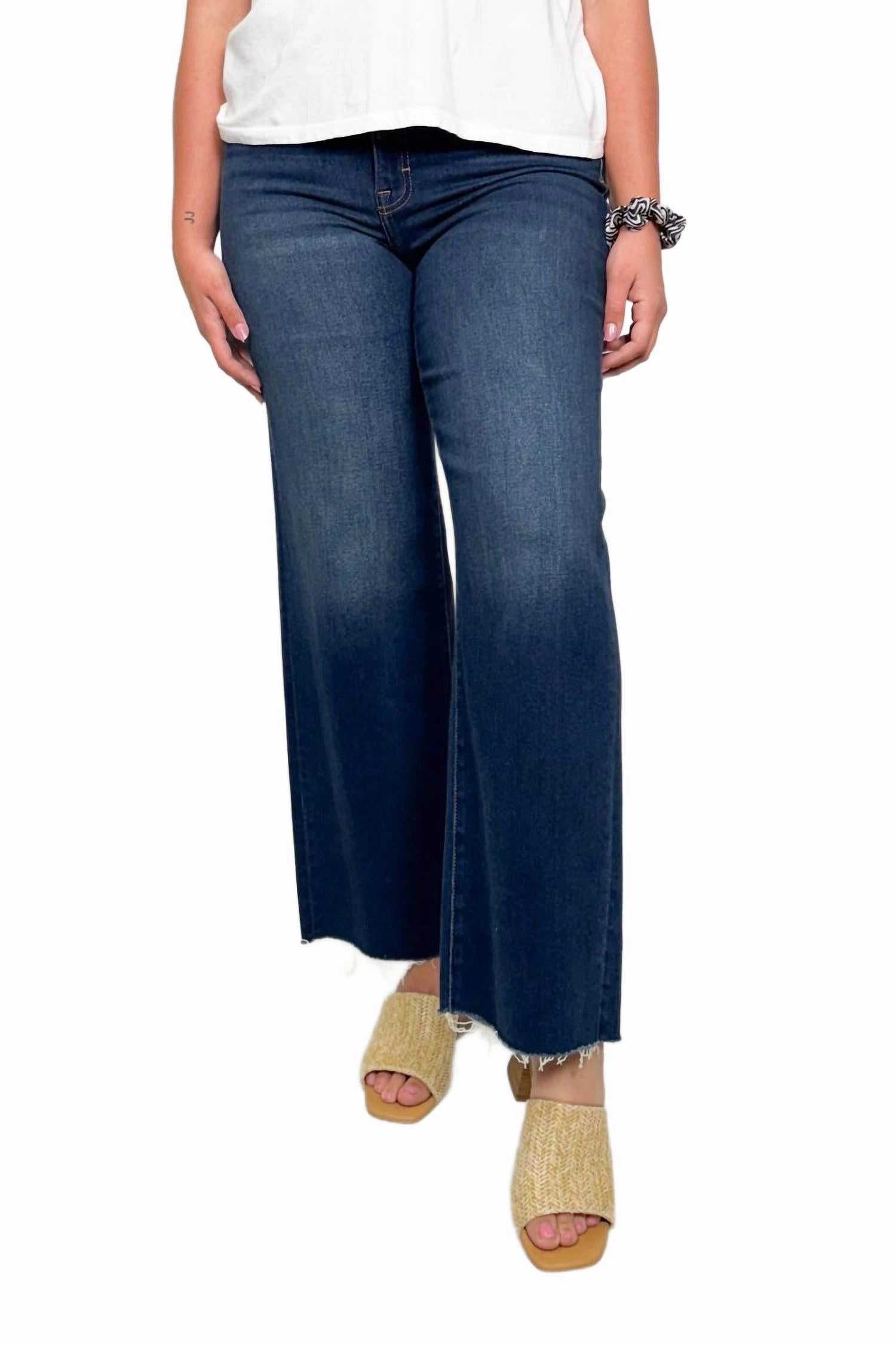 Logan High Rise Dad Jeans In Dark Wash