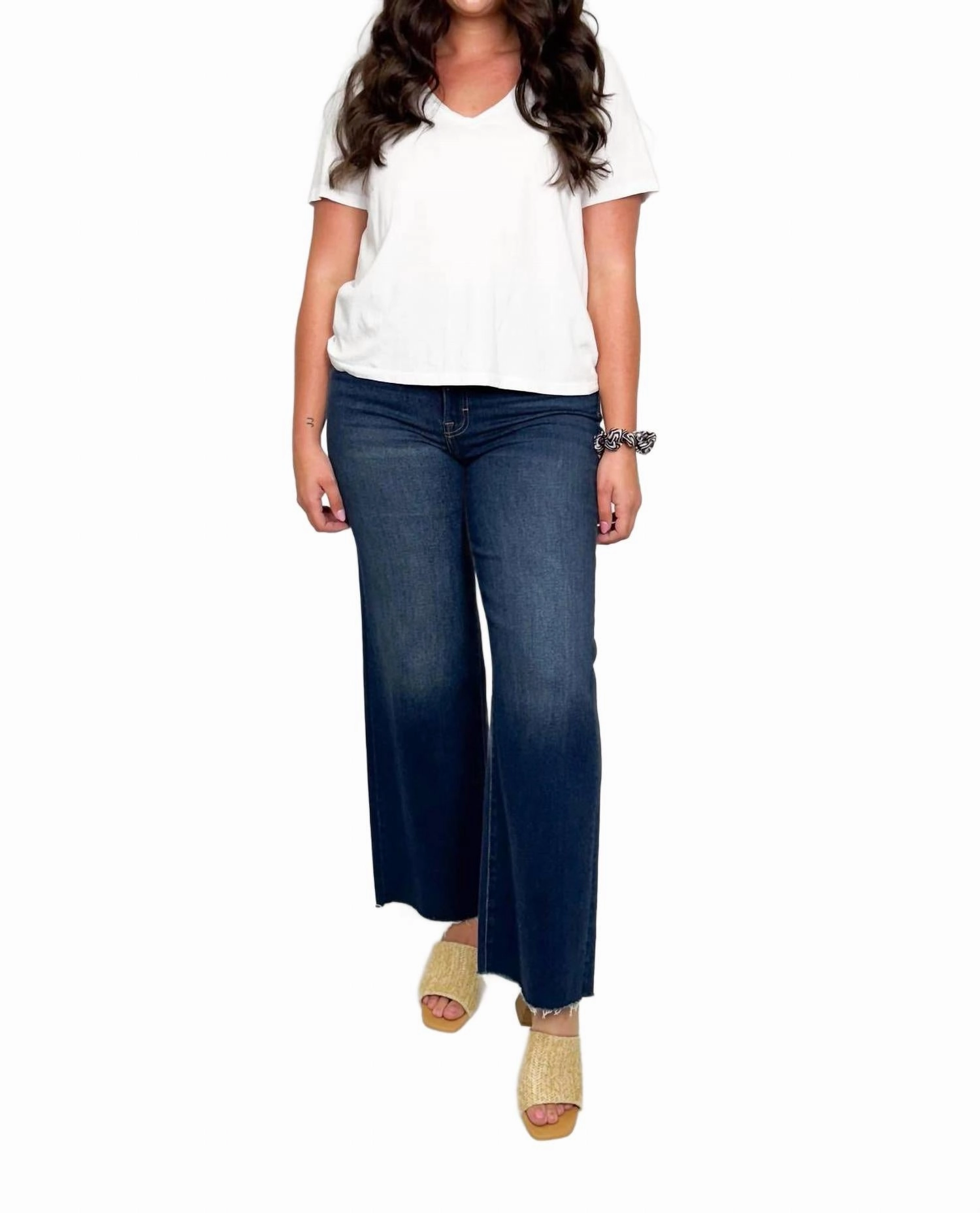 Logan High Rise Dad Jeans In Dark Wash