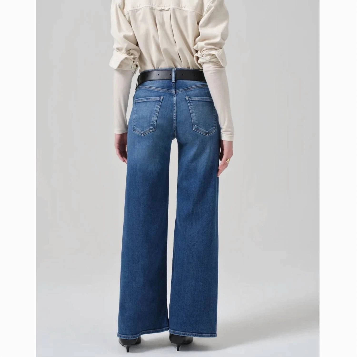 Lolli Mid Rise Baggy Jeans In Fauna