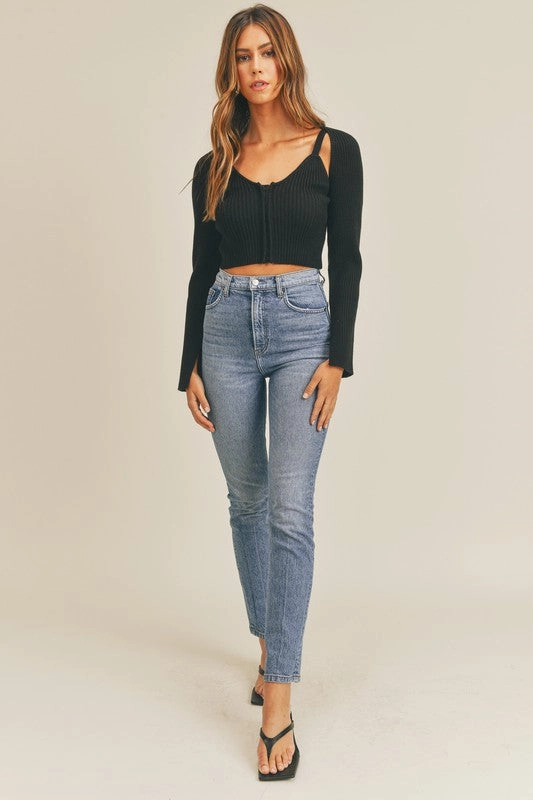 Look This Way Top & Bolero Cardigan Set