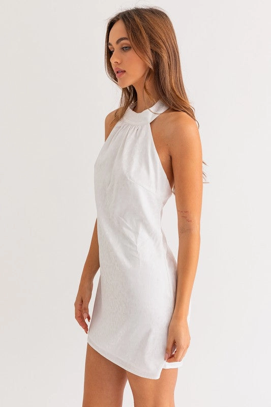 Love Story Halter Mini Dress