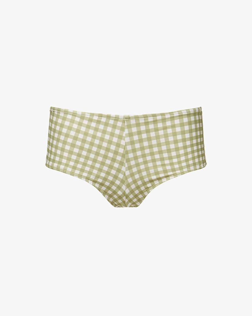 Low Rise Gingham Swim Short