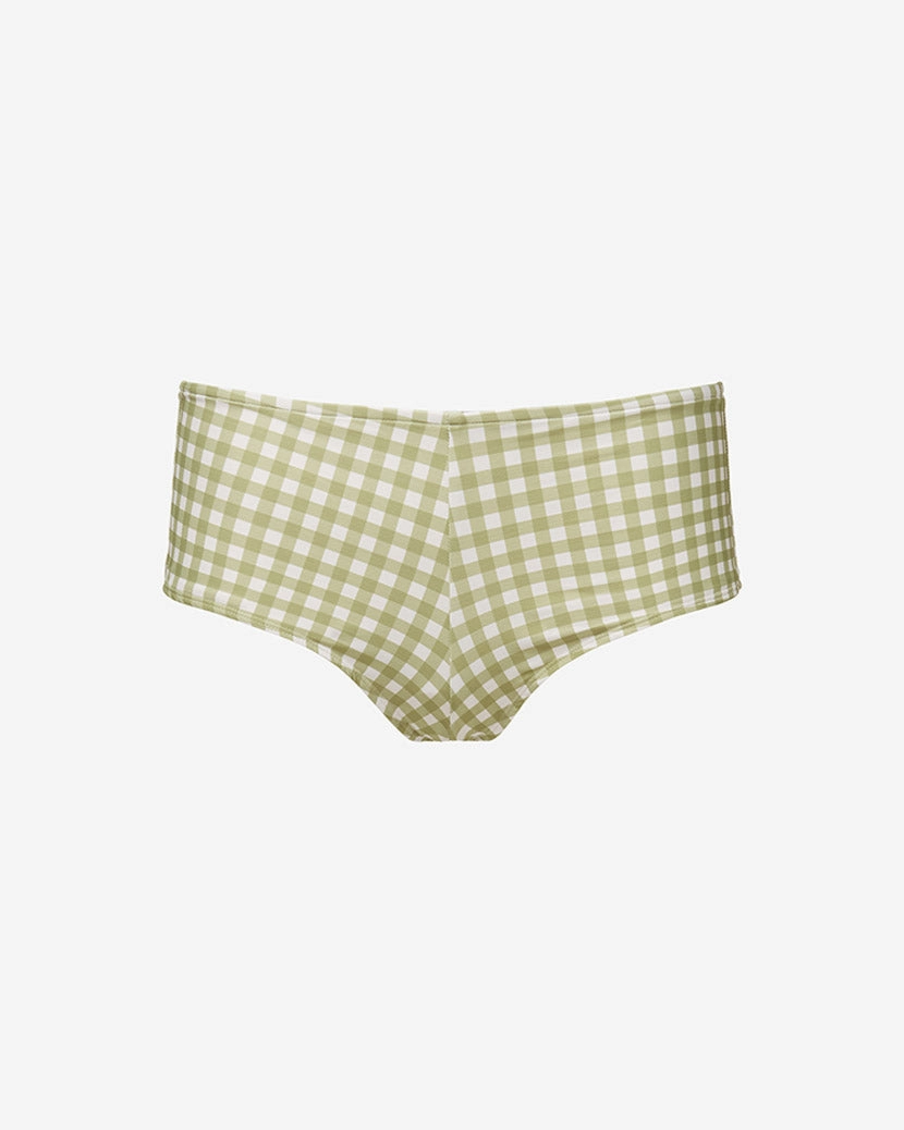 Low Rise Gingham Swim Short