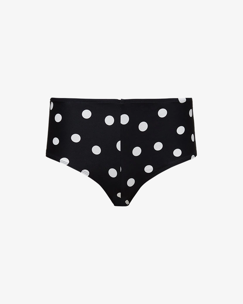 Low Rise Oversized Polka Dot Swim Short