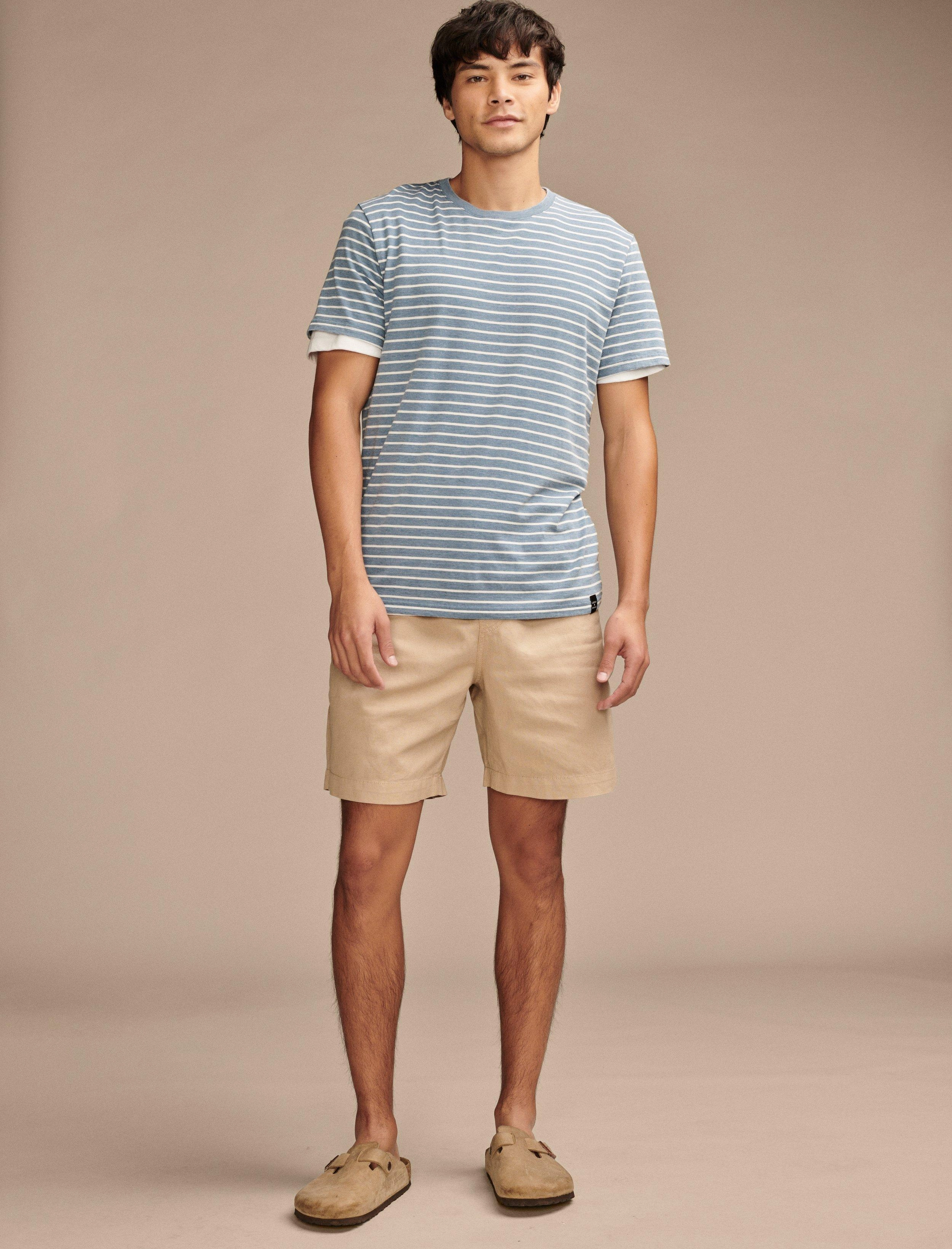 Lucky Brand Men's 7"Pull Up Linen Short