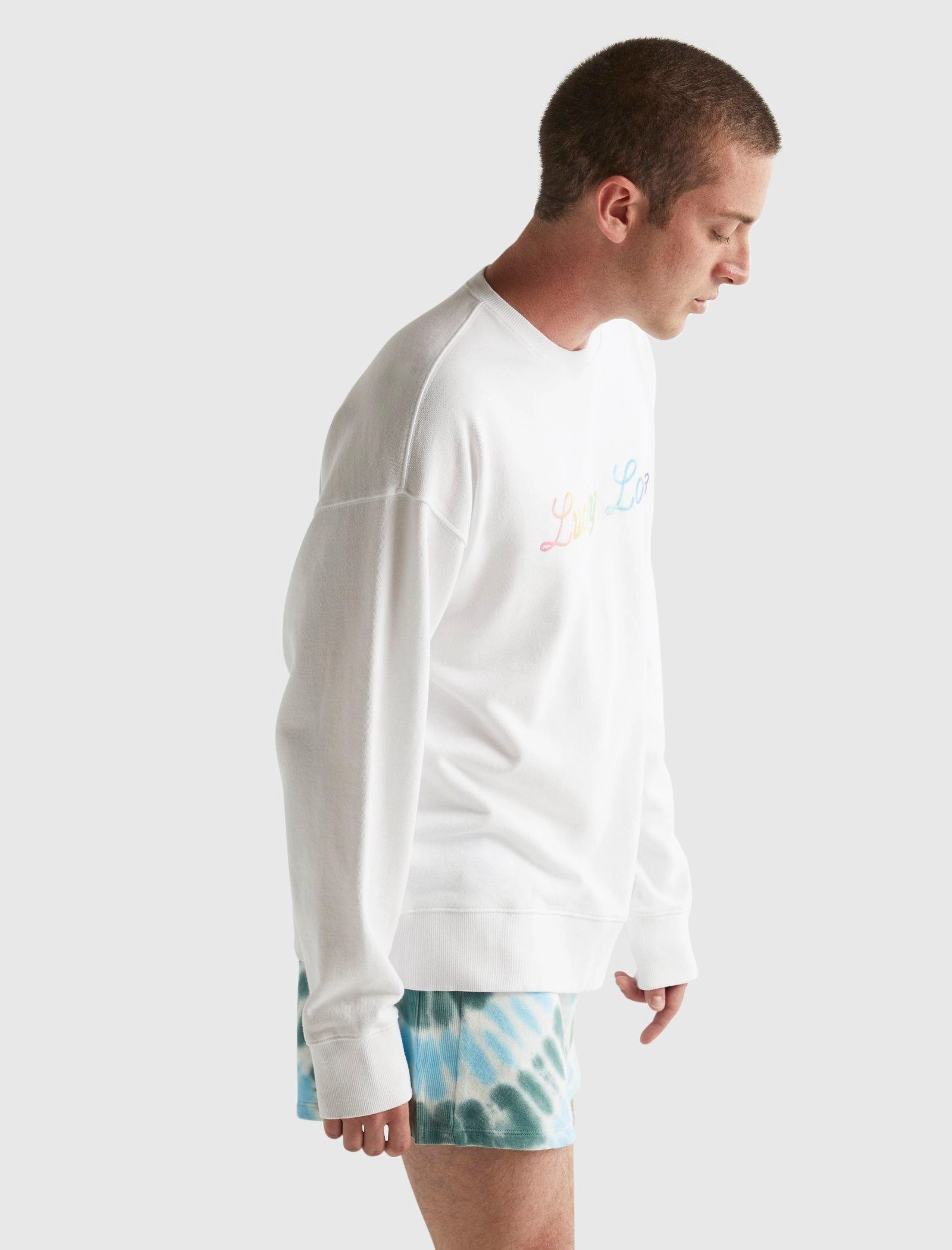 Lucky Brand Mens Pride Lucky Love Gender Neutral Crewneck