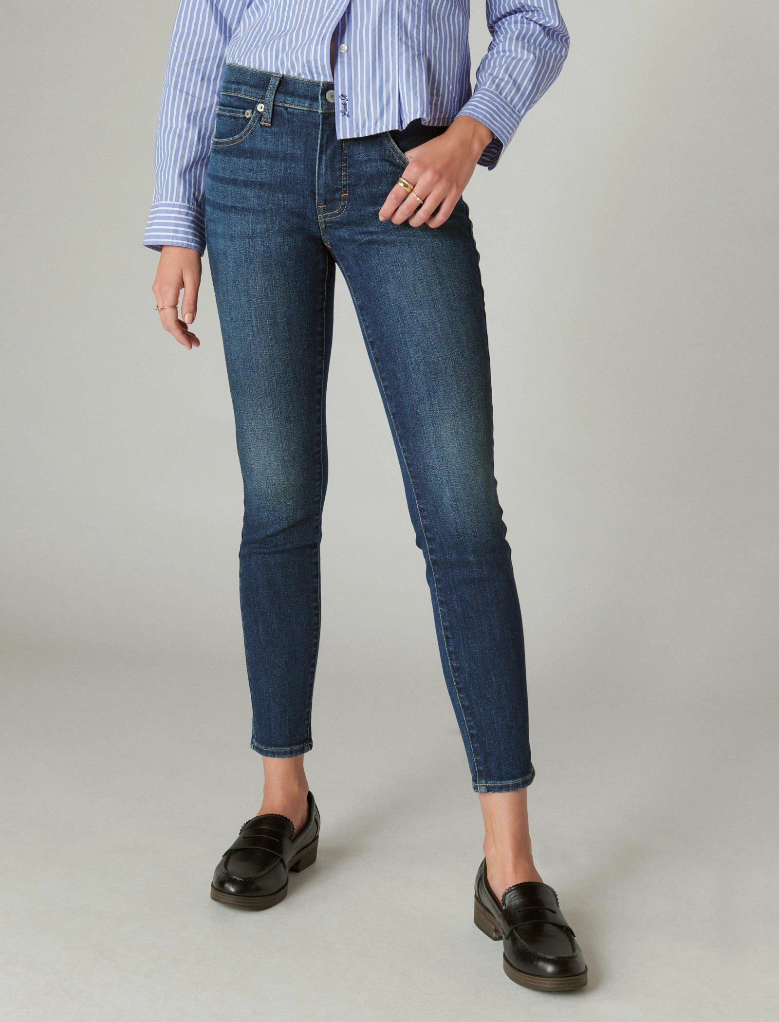 Lucky Brand Women's Ava Mid Rise Skinny