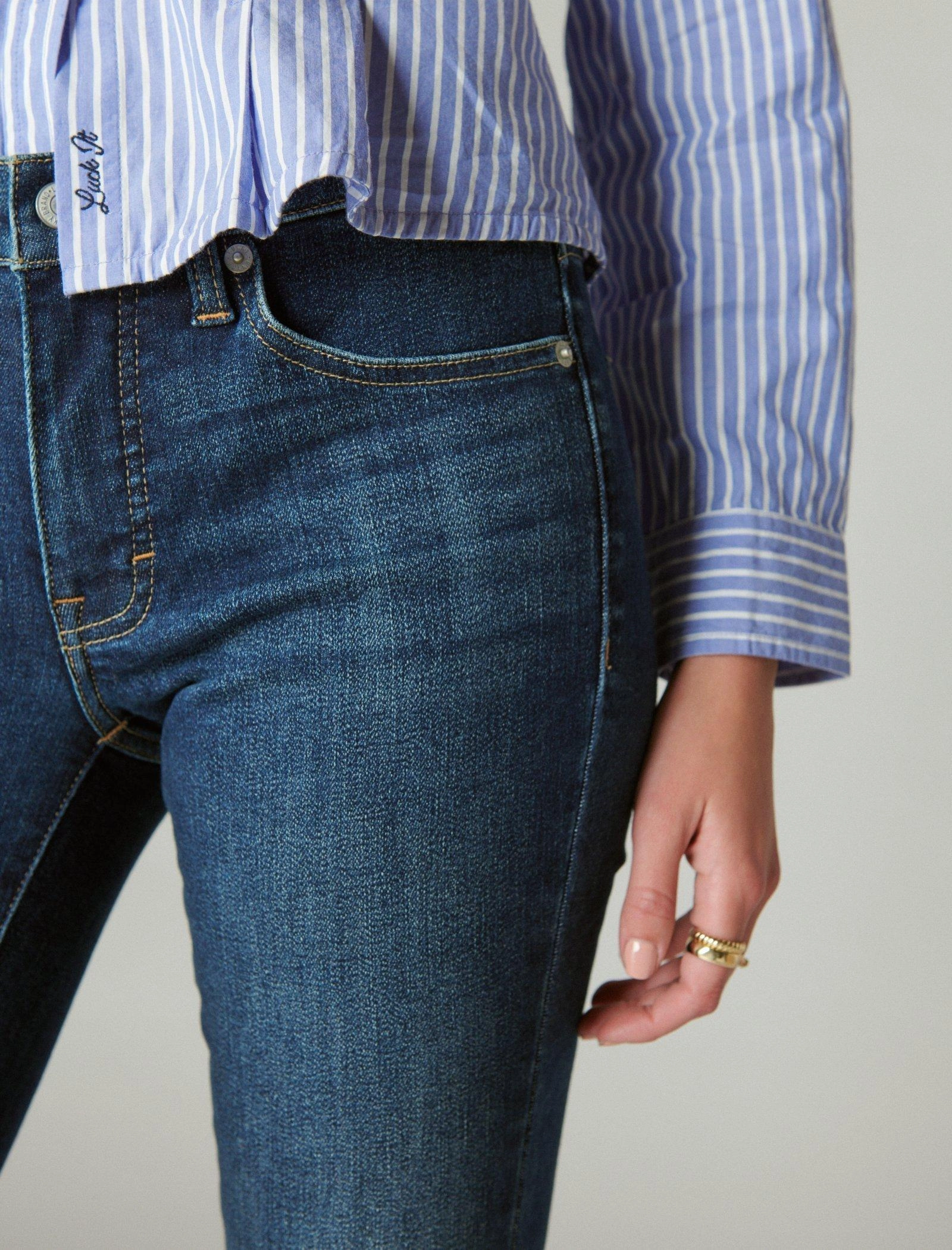 Lucky Brand Women's Ava Mid Rise Skinny
