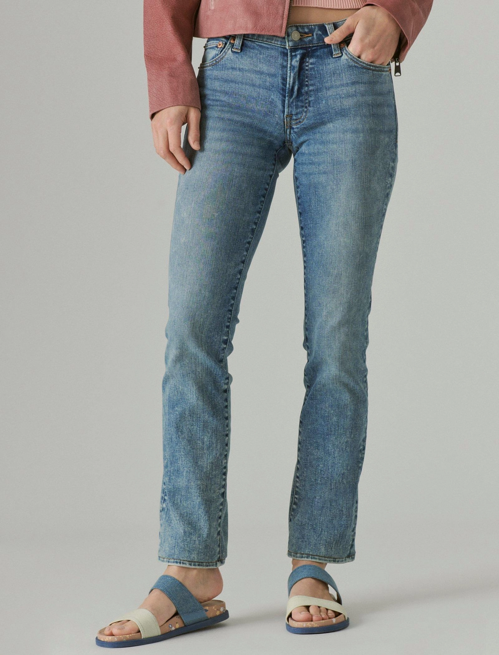 Lucky Brand Women's Mid Rise Sweet Straight