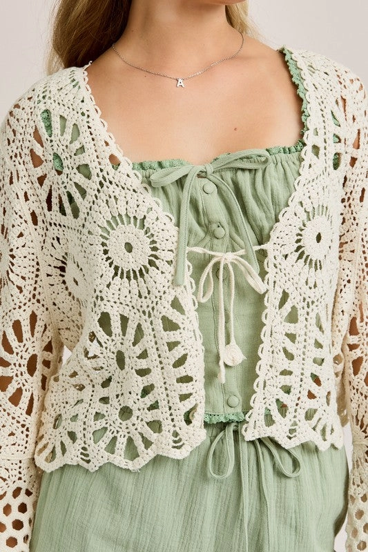 Lula Crochet Tie Top