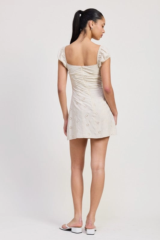 Luna Eyelet Mini Dress