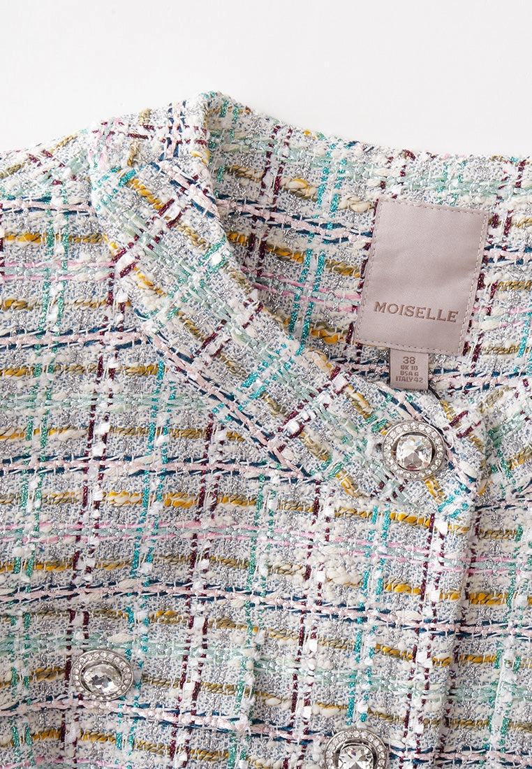 Lurex Classy Check Tweed Jacket