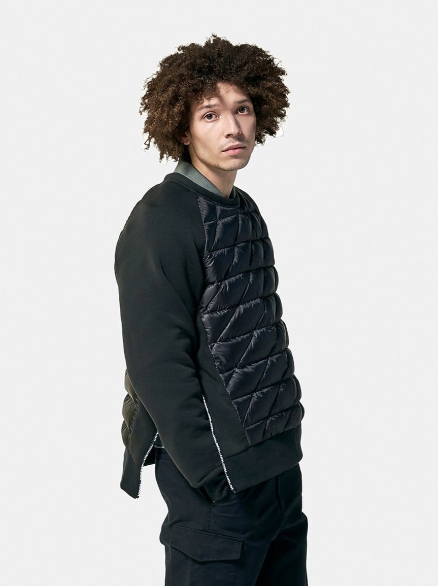 M Hybrid Down Crew - Black