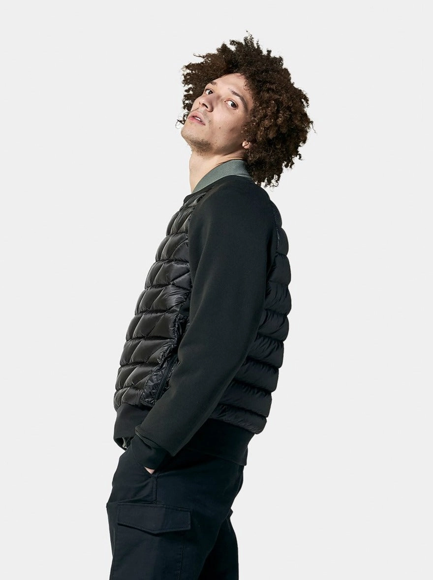 M Hybrid Down Crew - Black