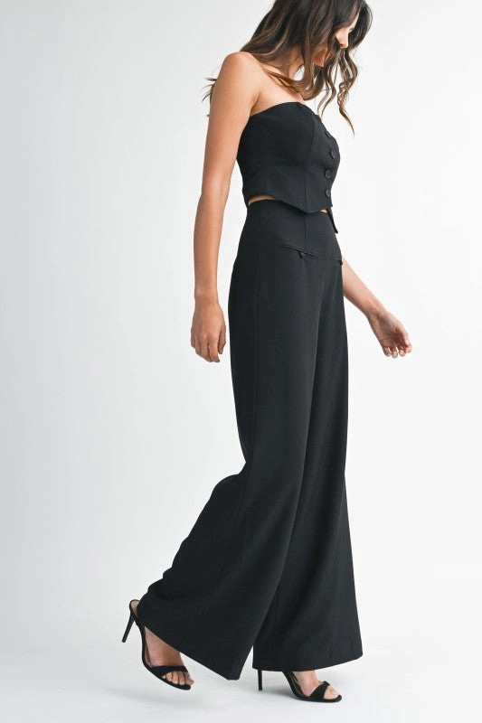 Madrigal Pocketed Wide-Leg Trousers