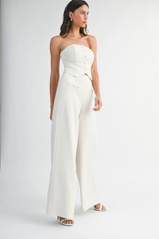 Madrigal Pocketed Wide-Leg Trousers