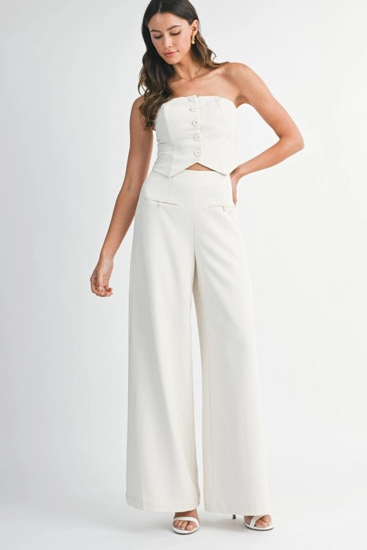 Madrigal Pocketed Wide-Leg Trousers