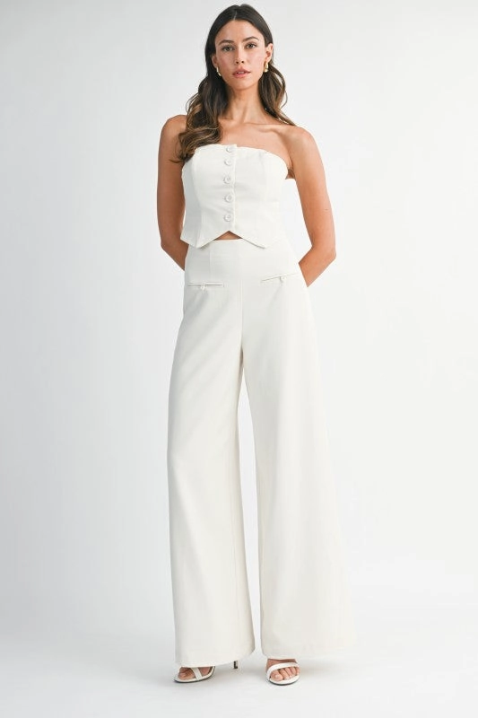 Madrigal Pocketed Wide-Leg Trousers