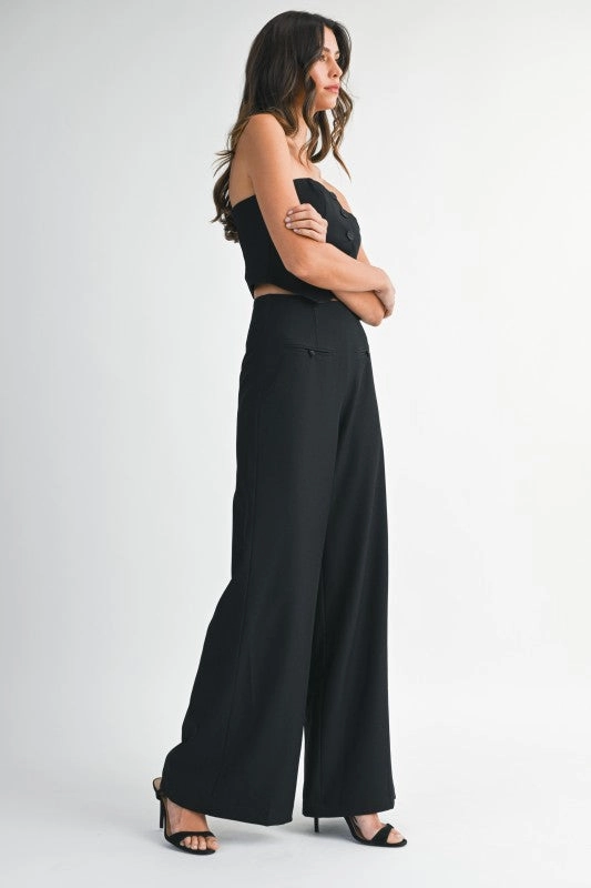 Madrigal Pocketed Wide-Leg Trousers