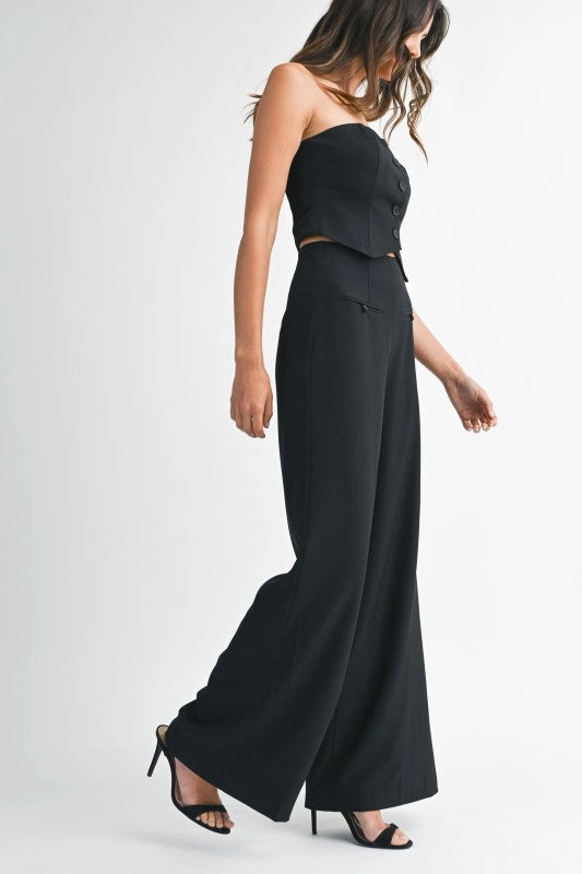 Madrigal Pocketed Wide-Leg Trousers