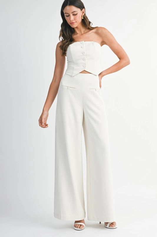 Madrigal Pocketed Wide-Leg Trousers