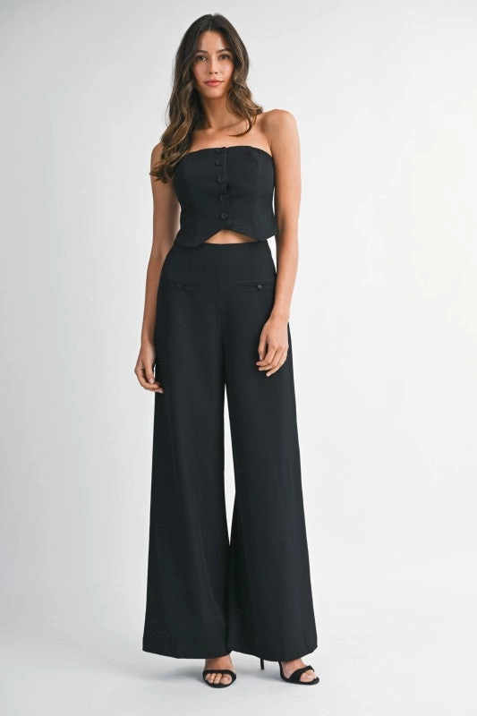 Madrigal Pocketed Wide-Leg Trousers