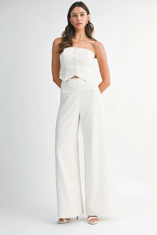Madrigal Pocketed Wide-Leg Trousers