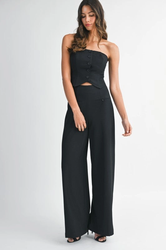Madrigal Pocketed Wide-Leg Trousers