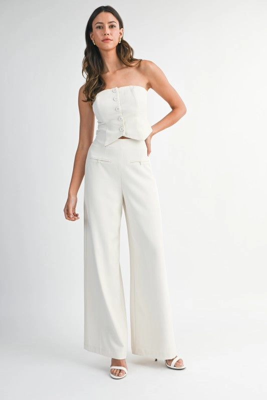 Madrigal Pocketed Wide-Leg Trousers