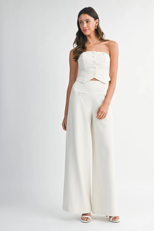 Madrigal Pocketed Wide-Leg Trousers