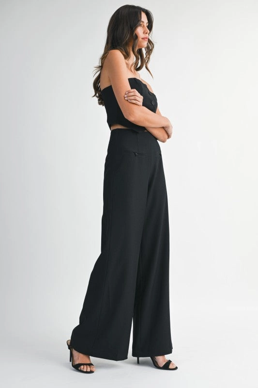 Madrigal Pocketed Wide-Leg Trousers