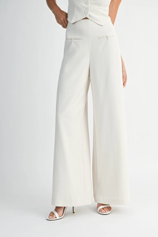 Madrigal Pocketed Wide-Leg Trousers
