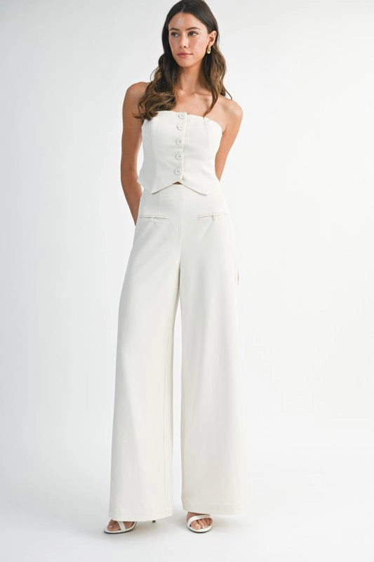 Madrigal Pocketed Wide-Leg Trousers