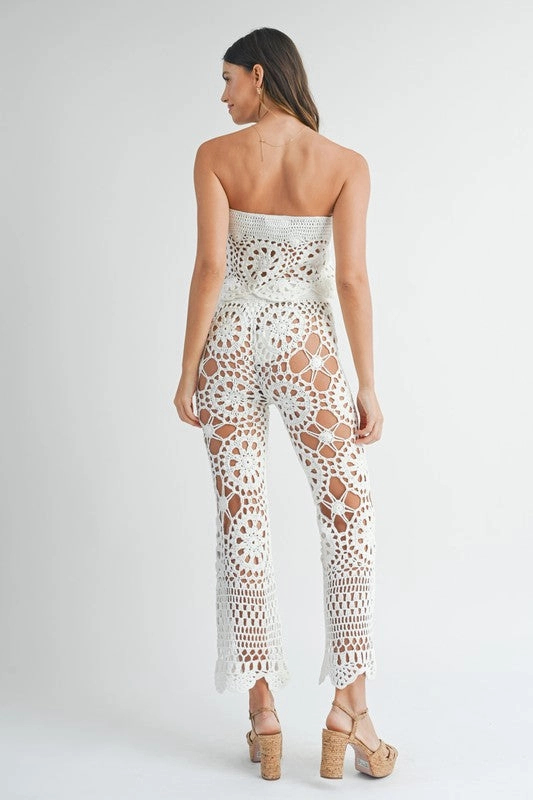 Main Character Moment Crochet Flare Pants