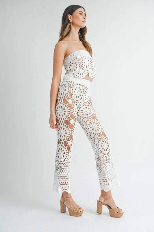 Main Character Moment Crochet Flare Pants