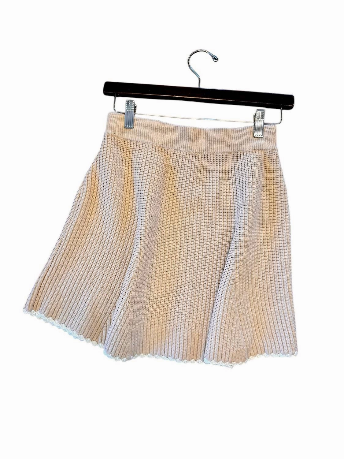 Makenna Sweater Skirt In Ecru By Heartloom