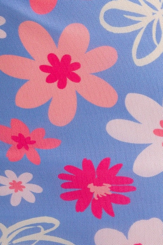 Malibu Blooms Midi Skirt - Medium