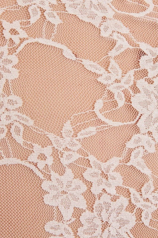 Marais Mock Neck Lace Top