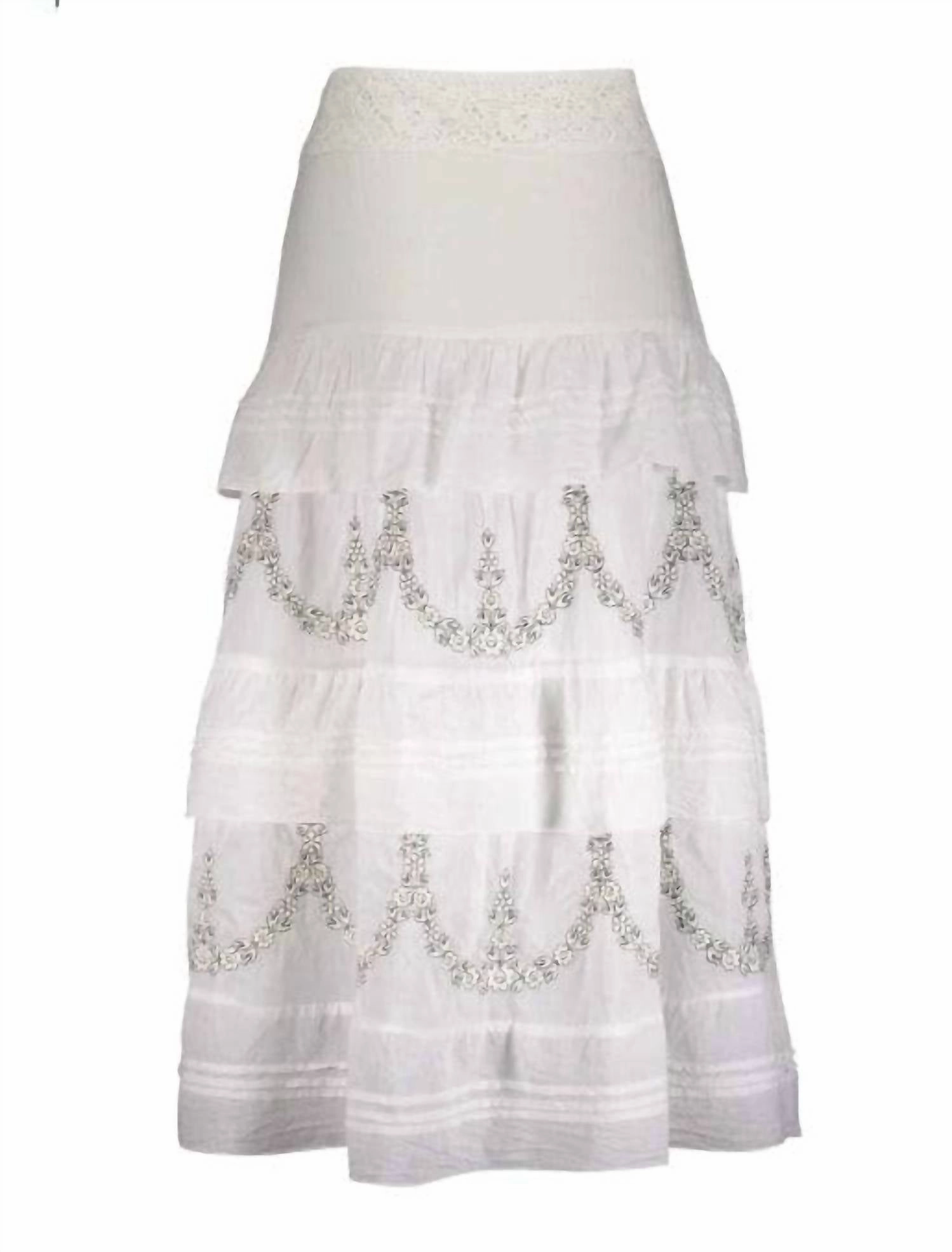 Mariane Maxi Skirt In White