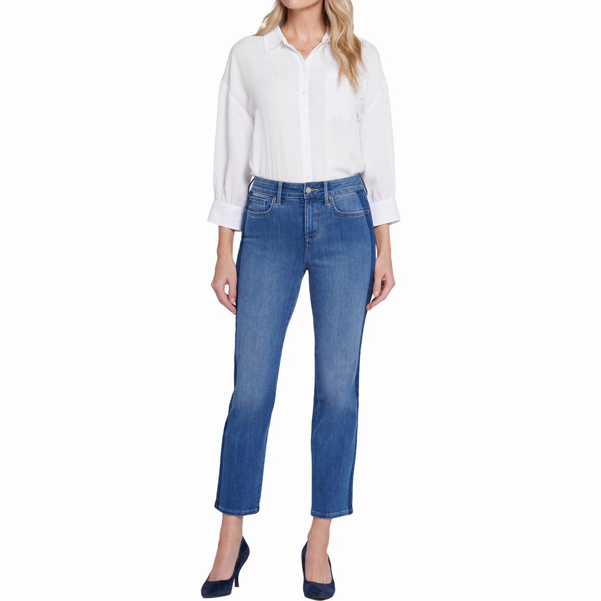 Marilyn Womens Tummy Slimming Denim Straight Leg Jeans