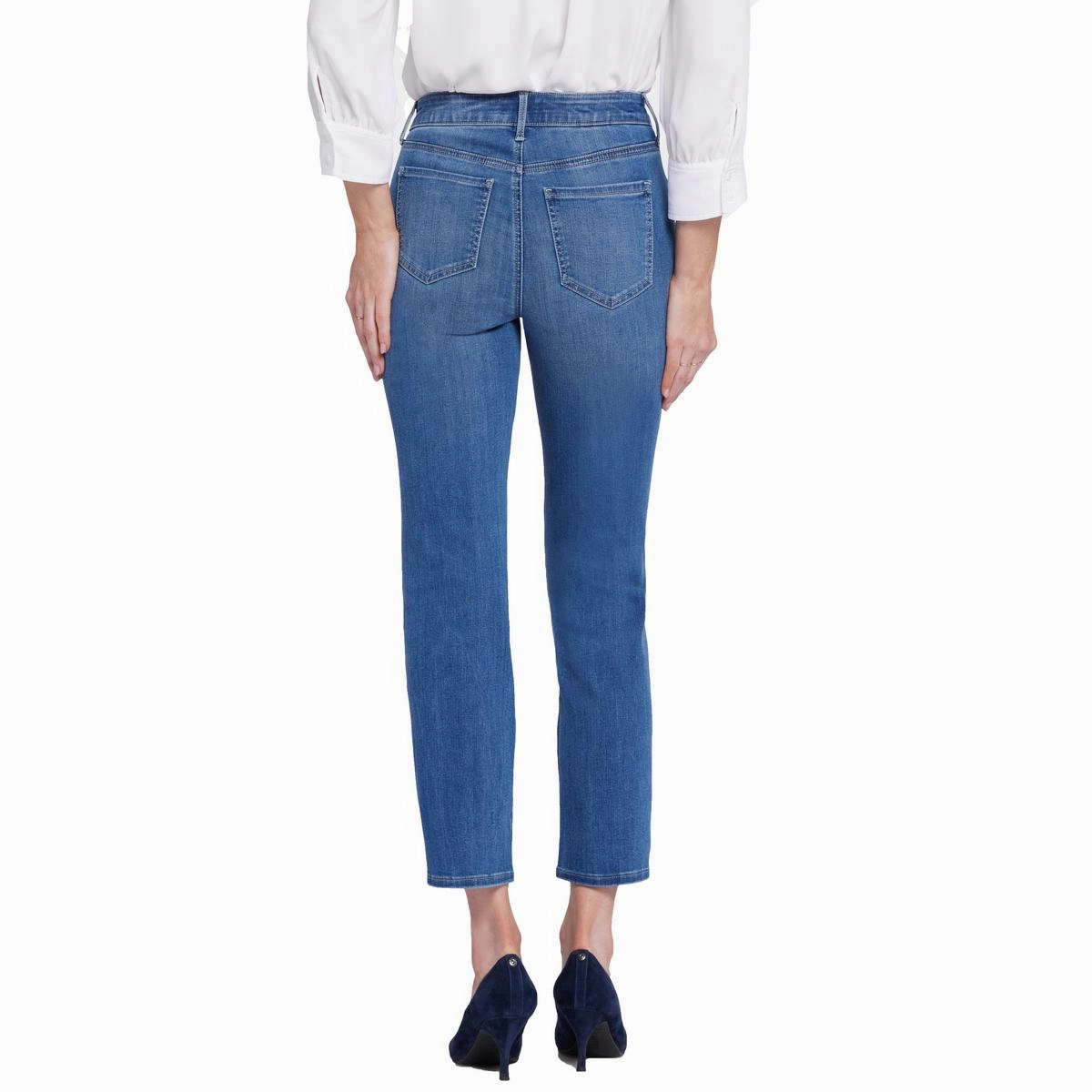 Marilyn Womens Tummy Slimming Denim Straight Leg Jeans