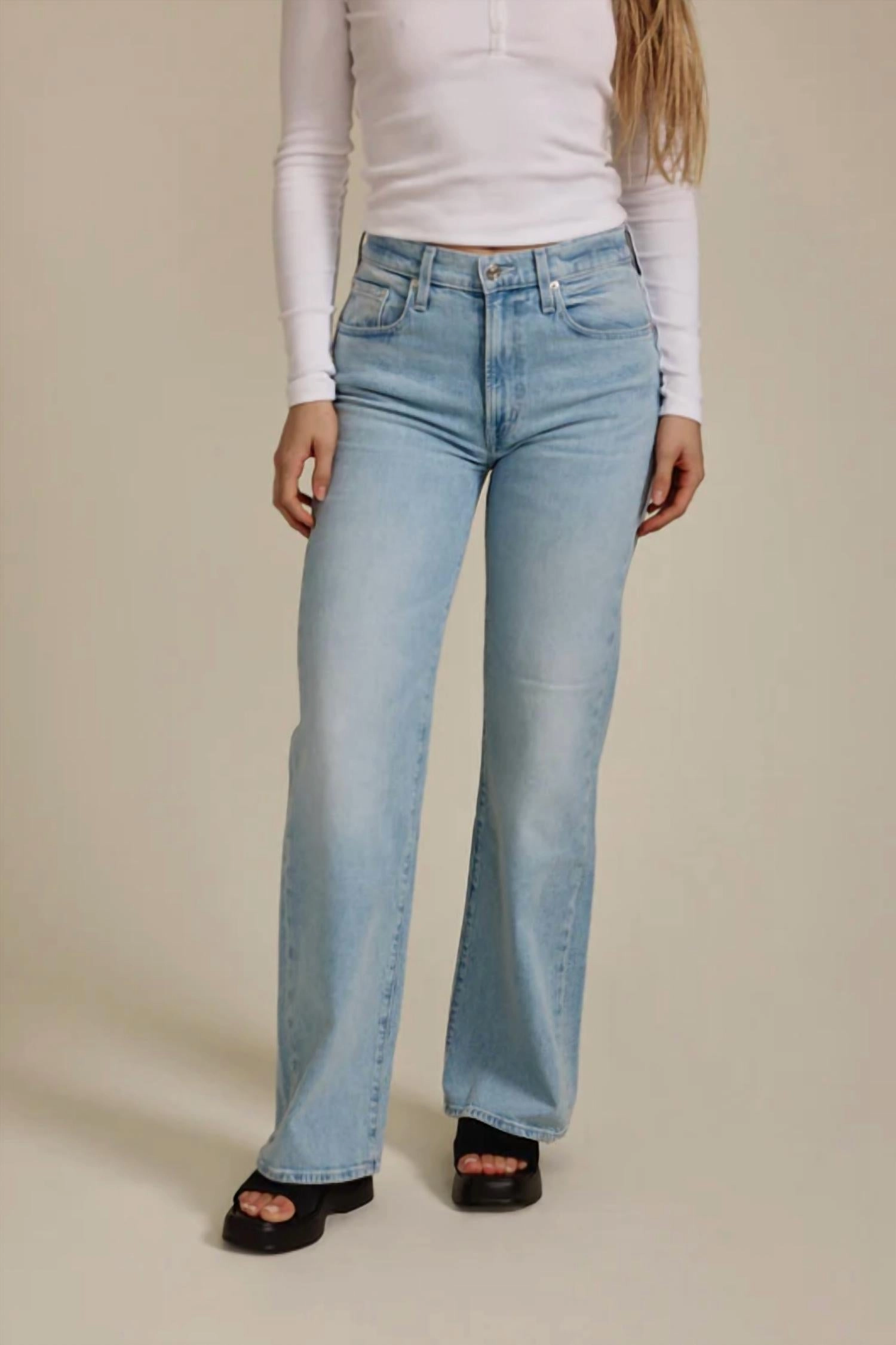 Marli Wide Leg Jeans In Crosby