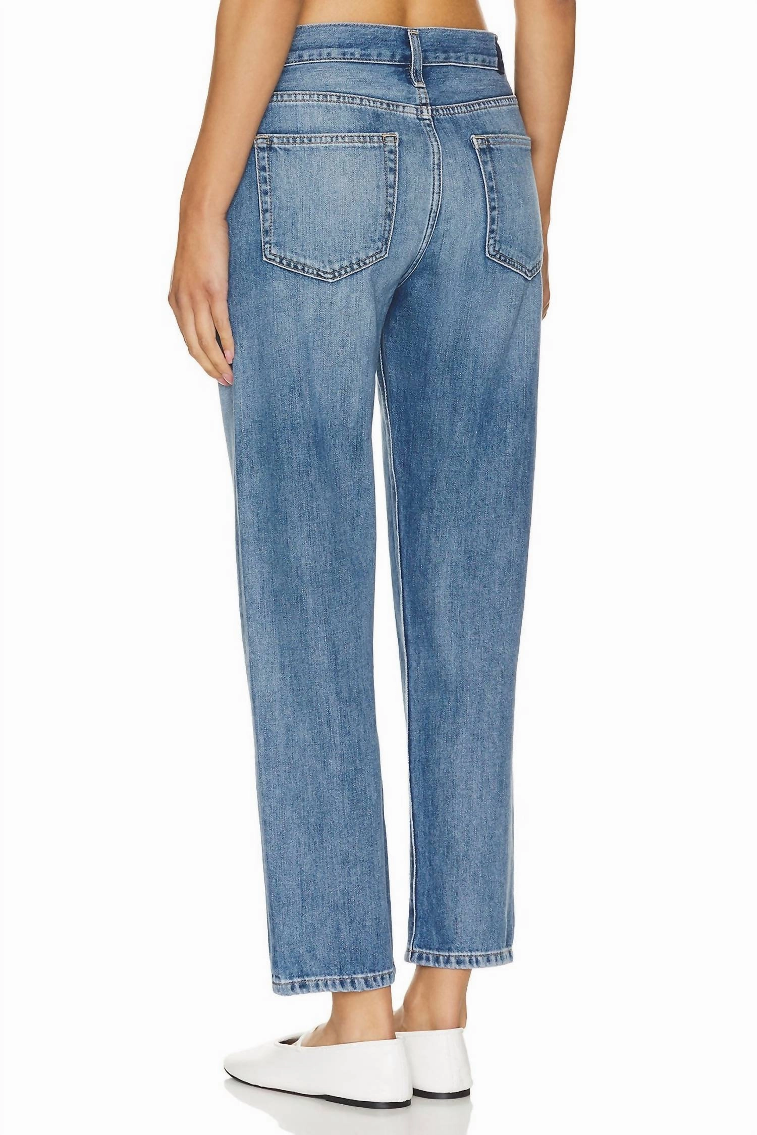 Marlowe Slim Boyfriend Jeans In Castaway