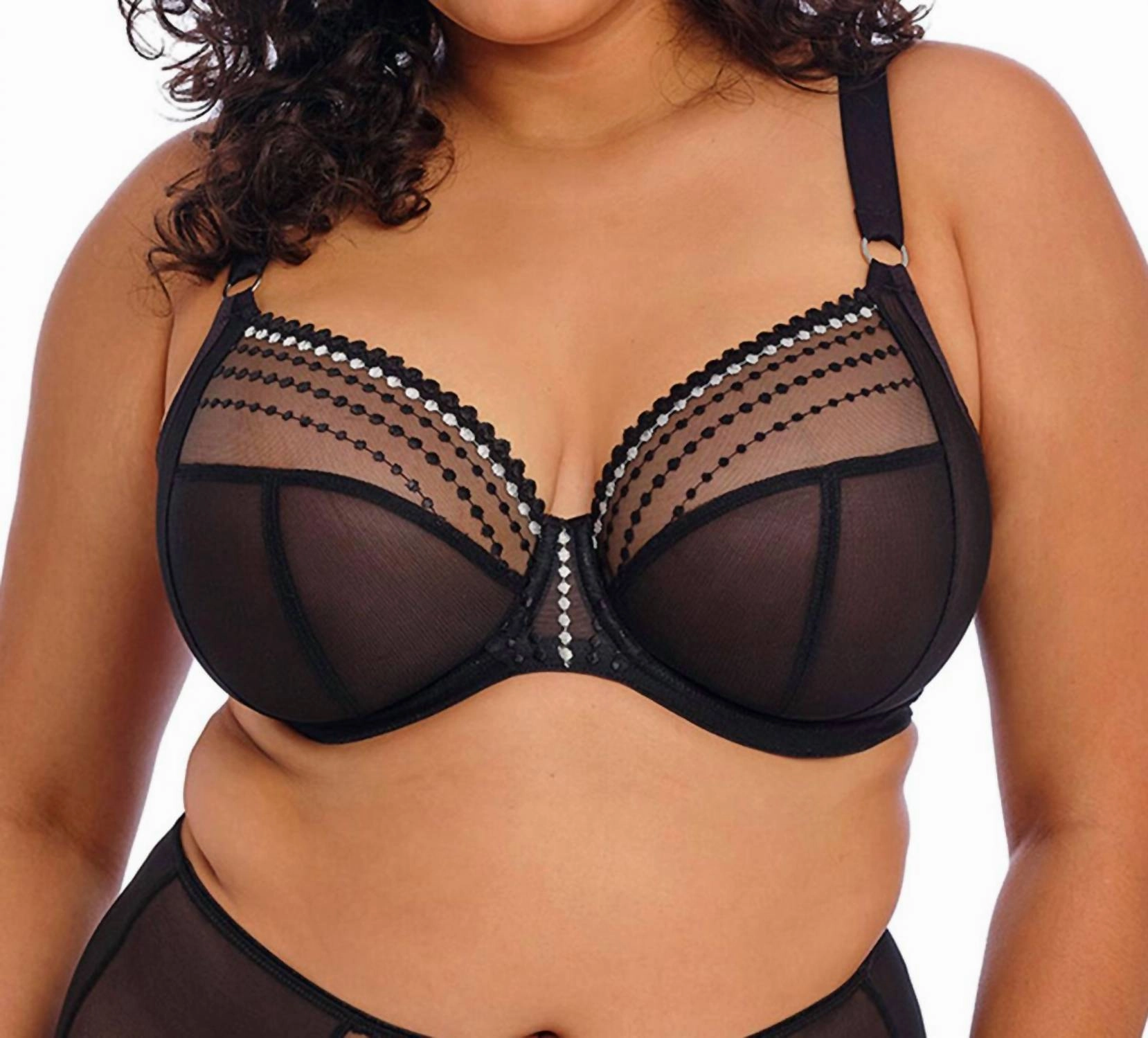 Matilda Underwire Plunge Bra In Black
