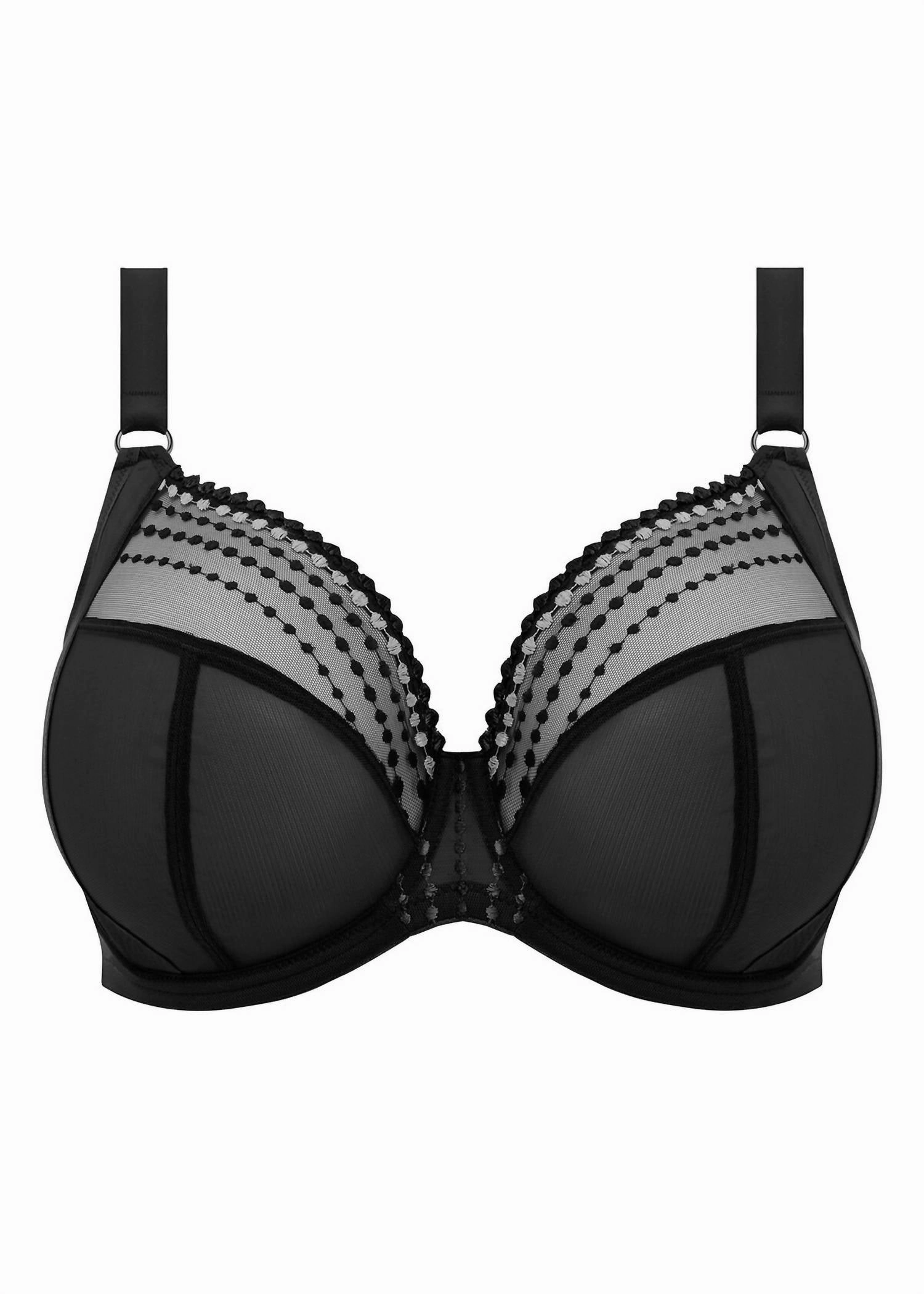 Matilda Underwire Plunge Bra In Black