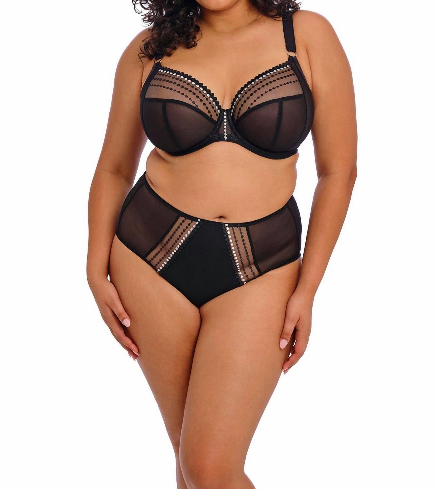 Matilda Underwire Plunge Bra In Black