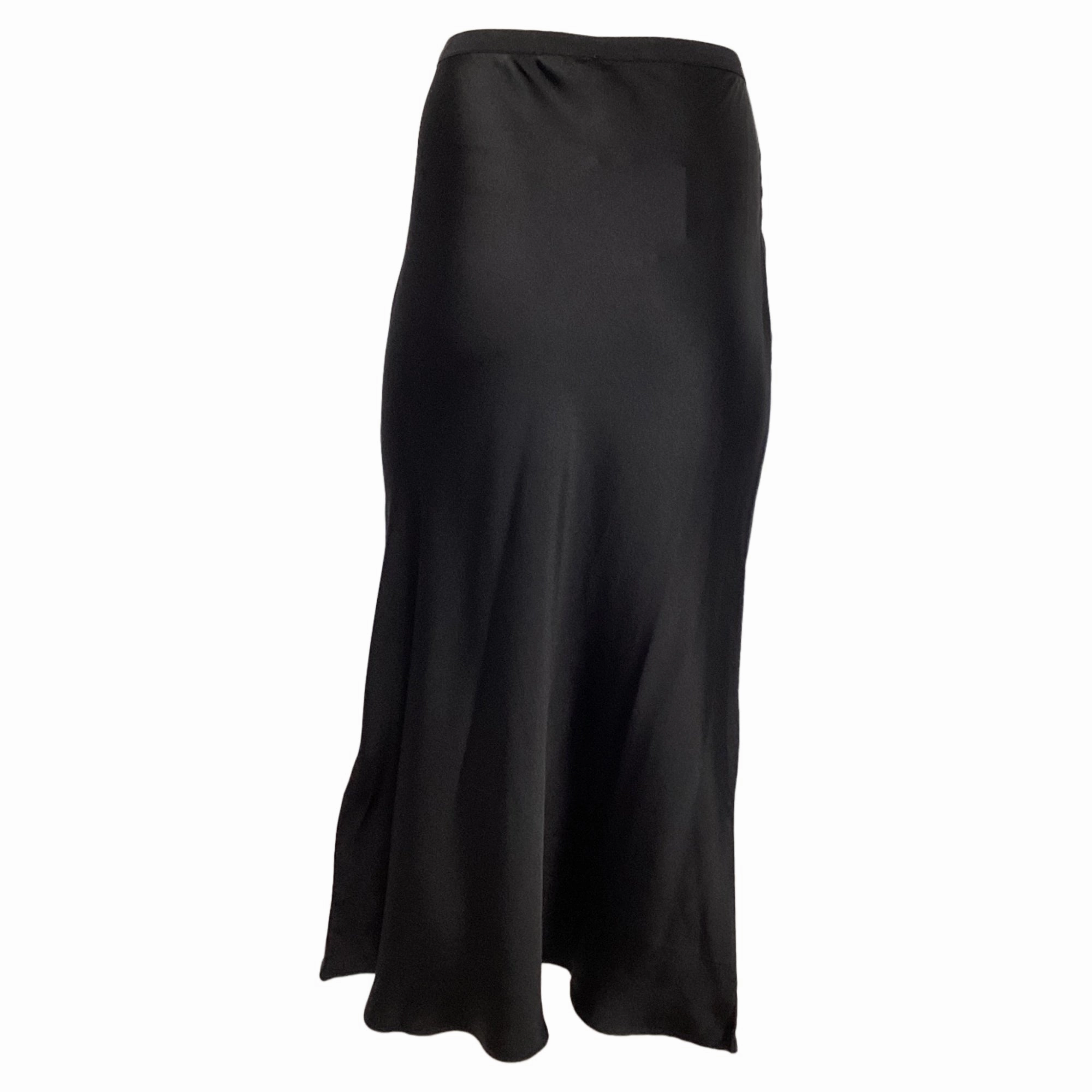 Max Mara Leisure Midi Flared Skirt in Black Acetate
