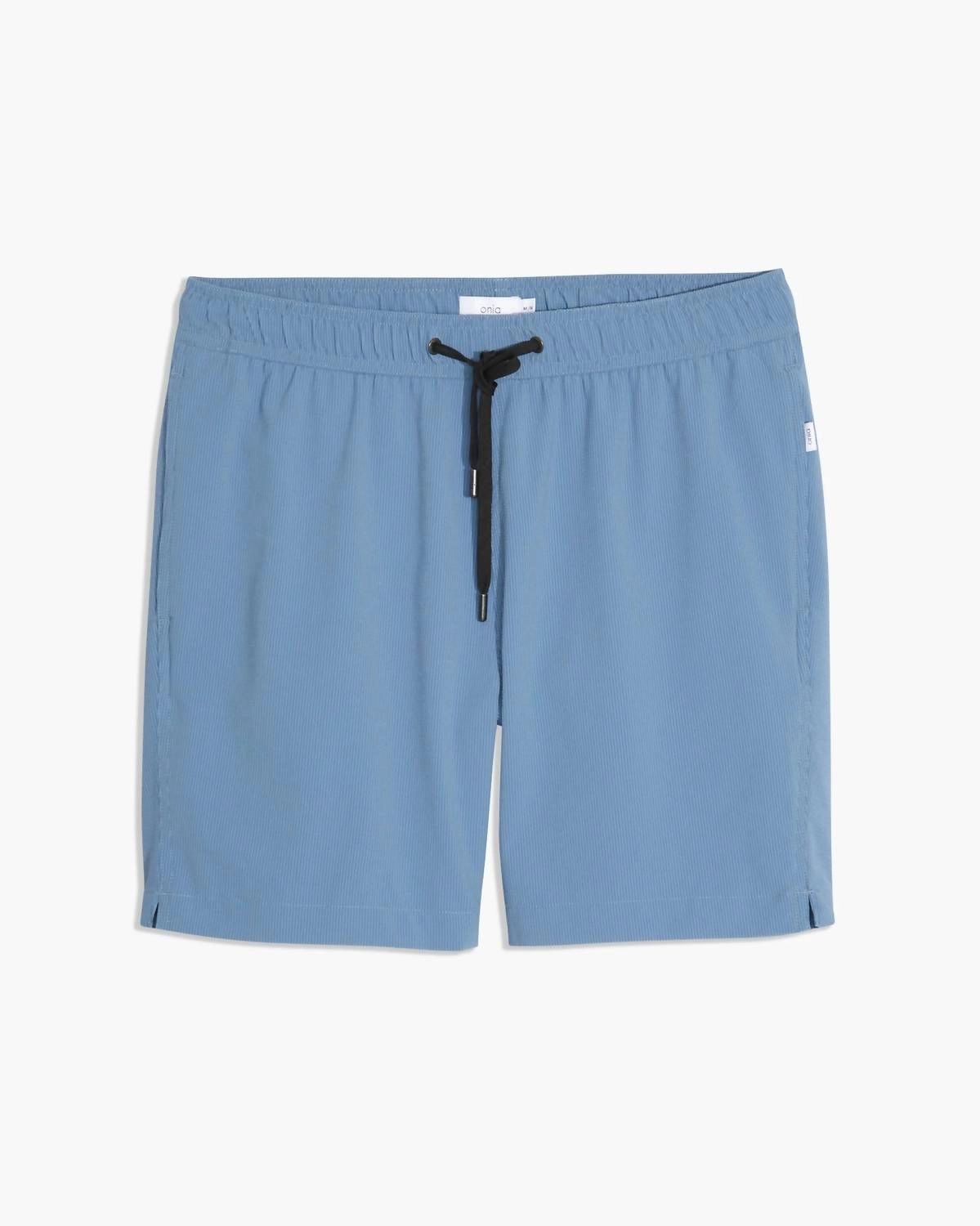 Men Charles 7" Swim Trunks In Insignia Blue Moonlight Micro Stripe