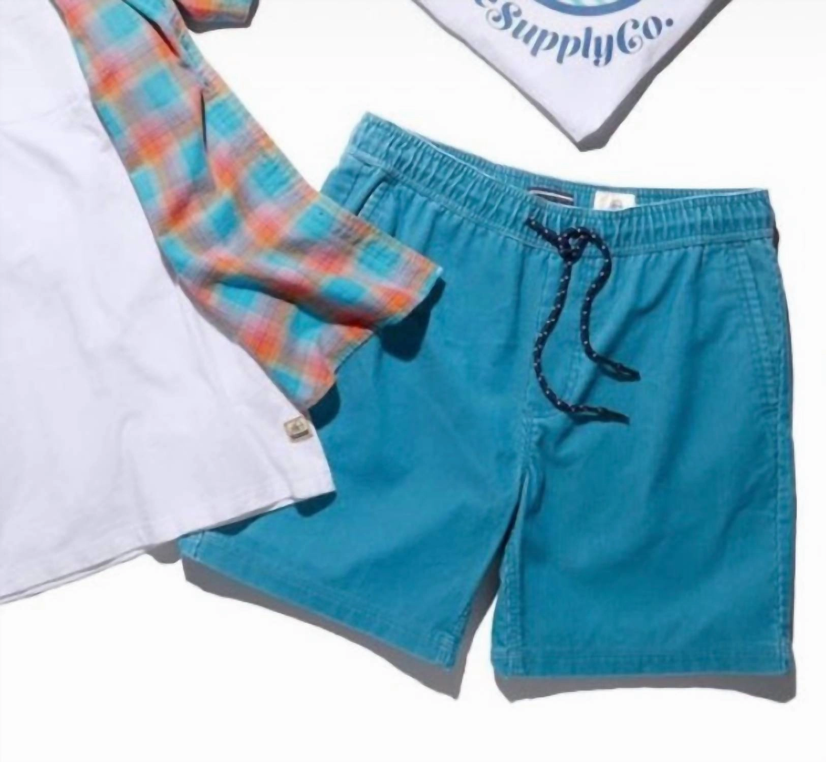 Men"s Noah Corduroy Short In Teal