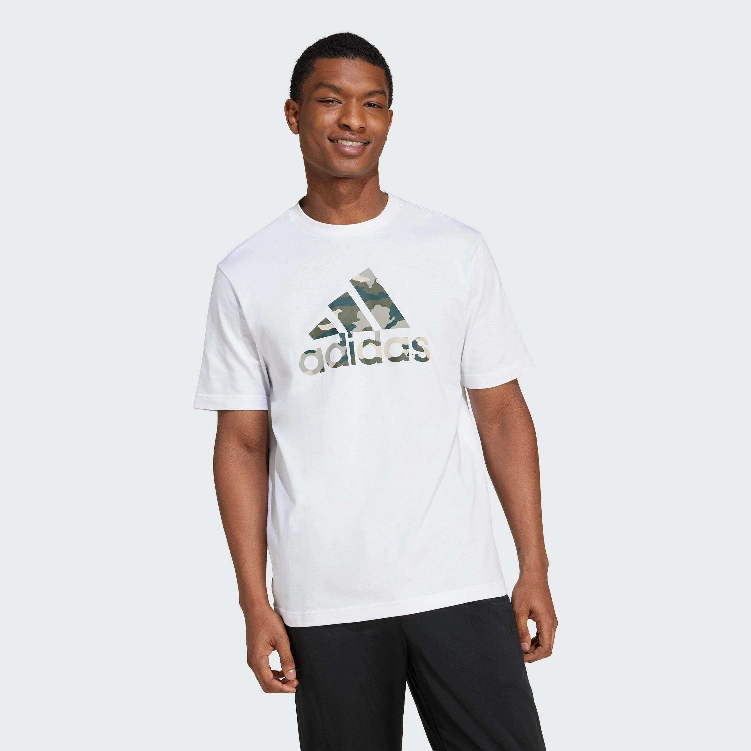 Men's adidas Camo Badge of Sport Graphic Tee